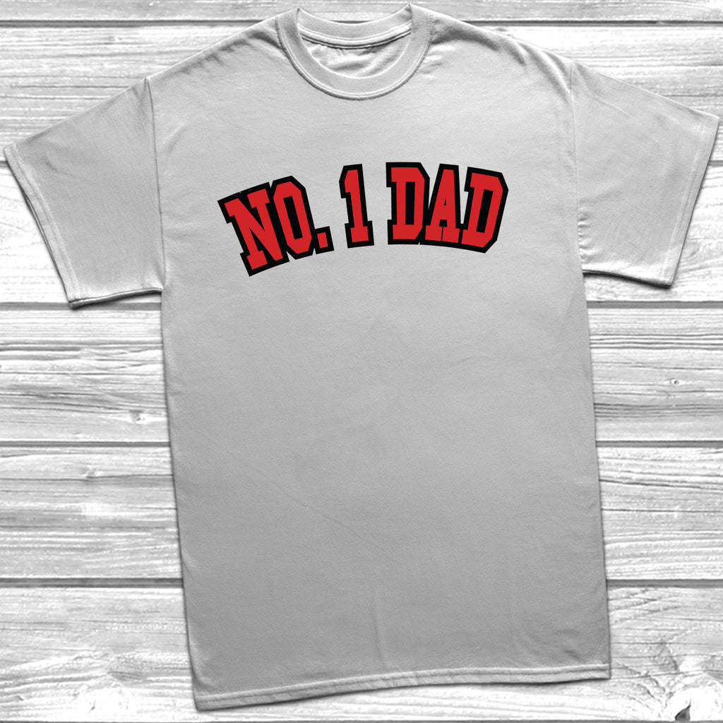 Get trendy with No. 1 Dad T-Shirt - T-Shirt available at DizzyKitten. Grab yours for £9.49 today!