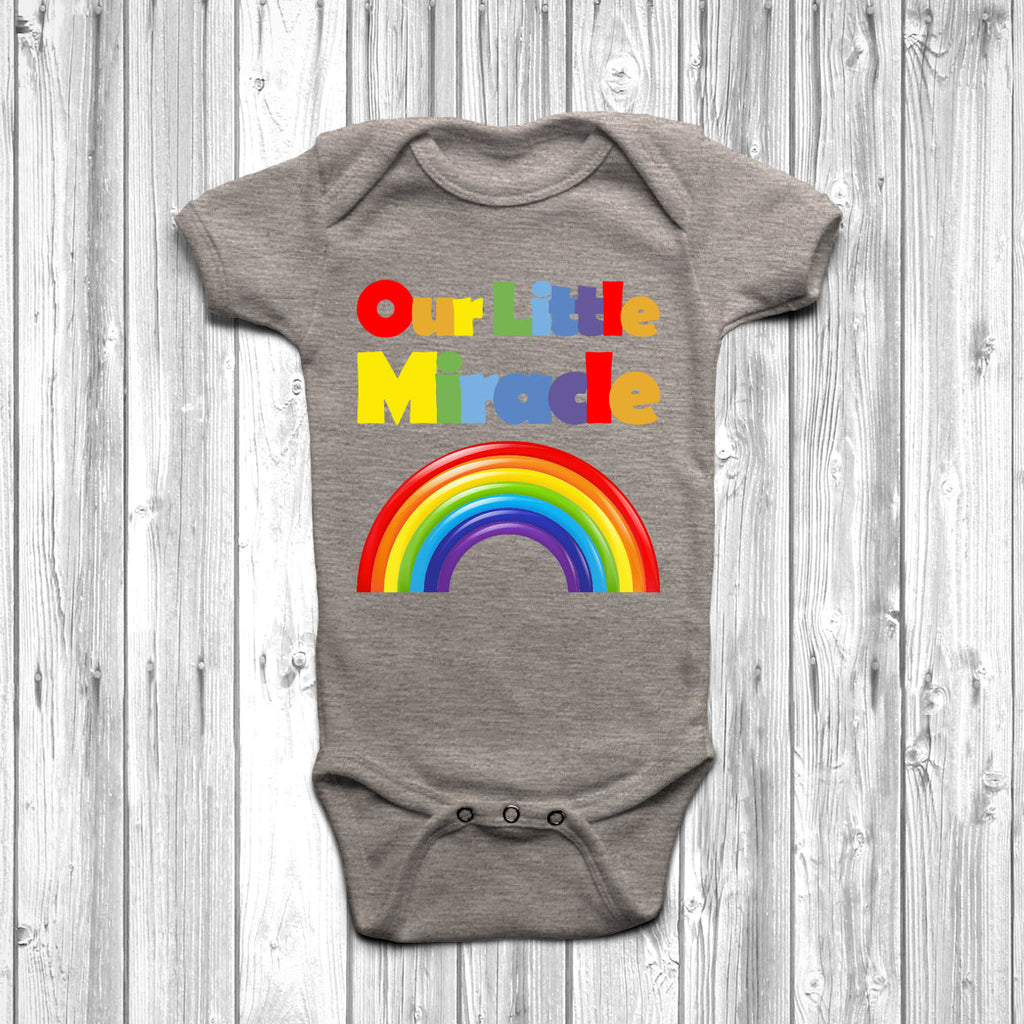 Get trendy with Our Little Miracle Baby Grow - Baby Grow available at DizzyKitten. Grab yours for £9.95 today!