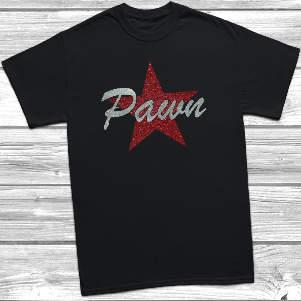 Get trendy with Pawn Star Glitter T-Shirt - T-Shirt available at DizzyKitten. Grab yours for £10.99 today!