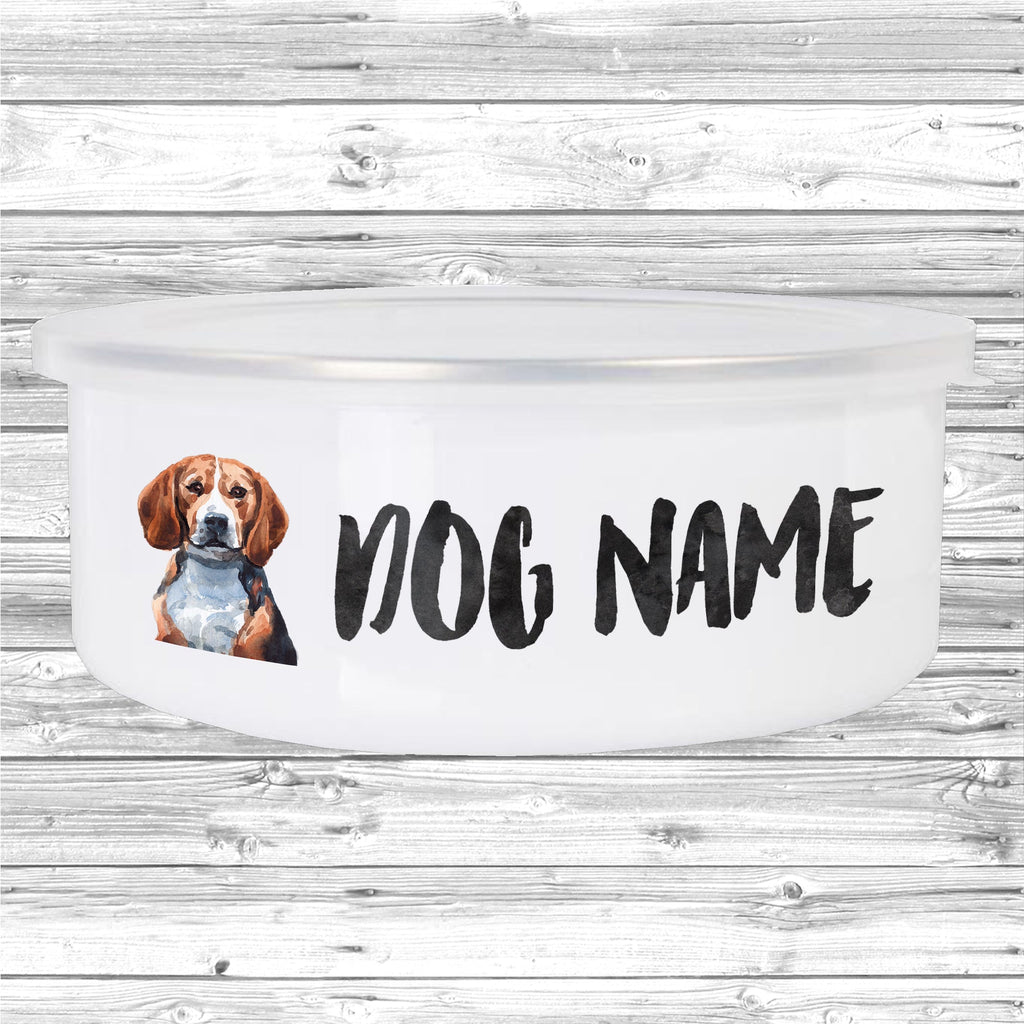 Get trendy with Personalised Watercolour Dog Bowl -  available at DizzyKitten. Grab yours for £16.49 today!