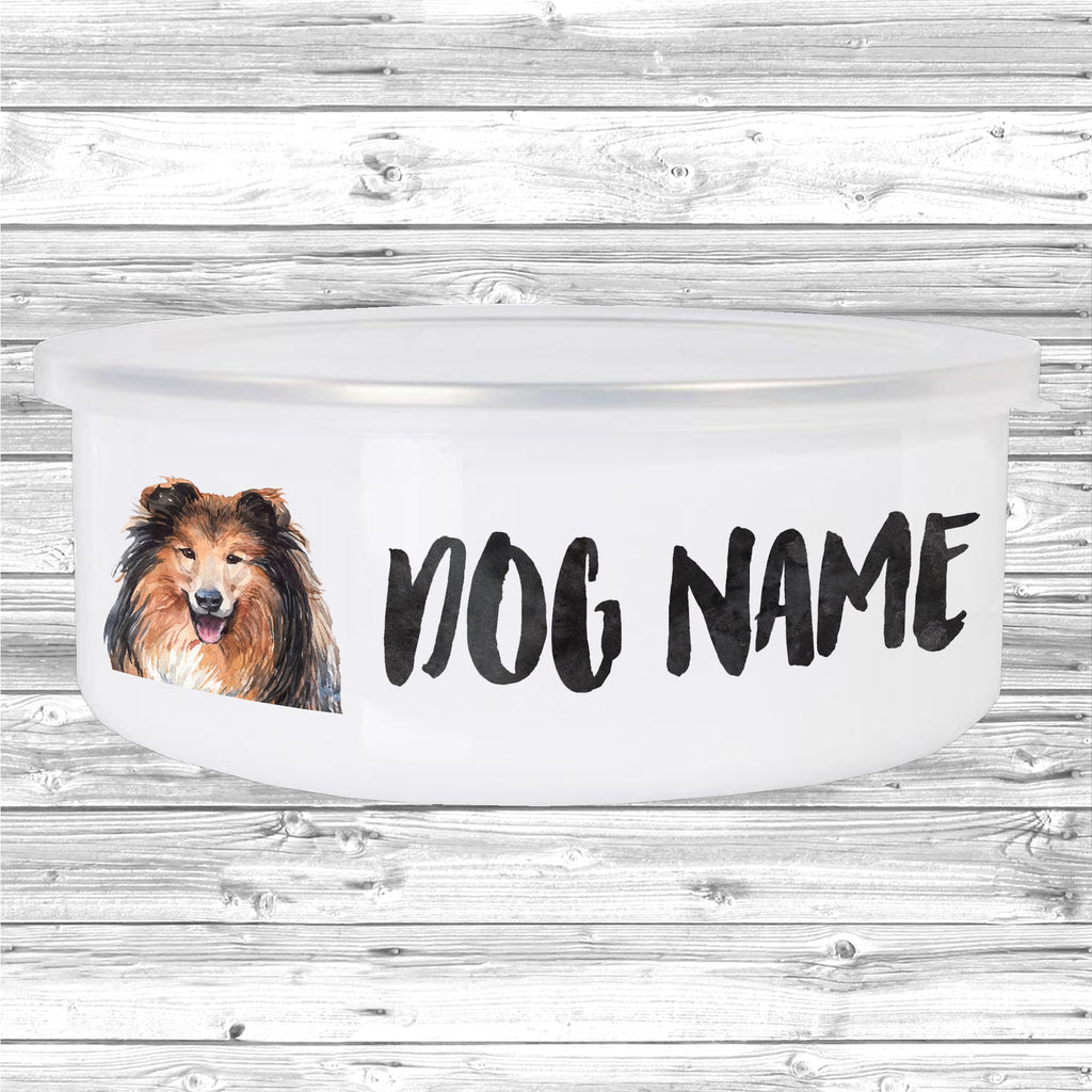 Personalised enamel dog clearance bowl