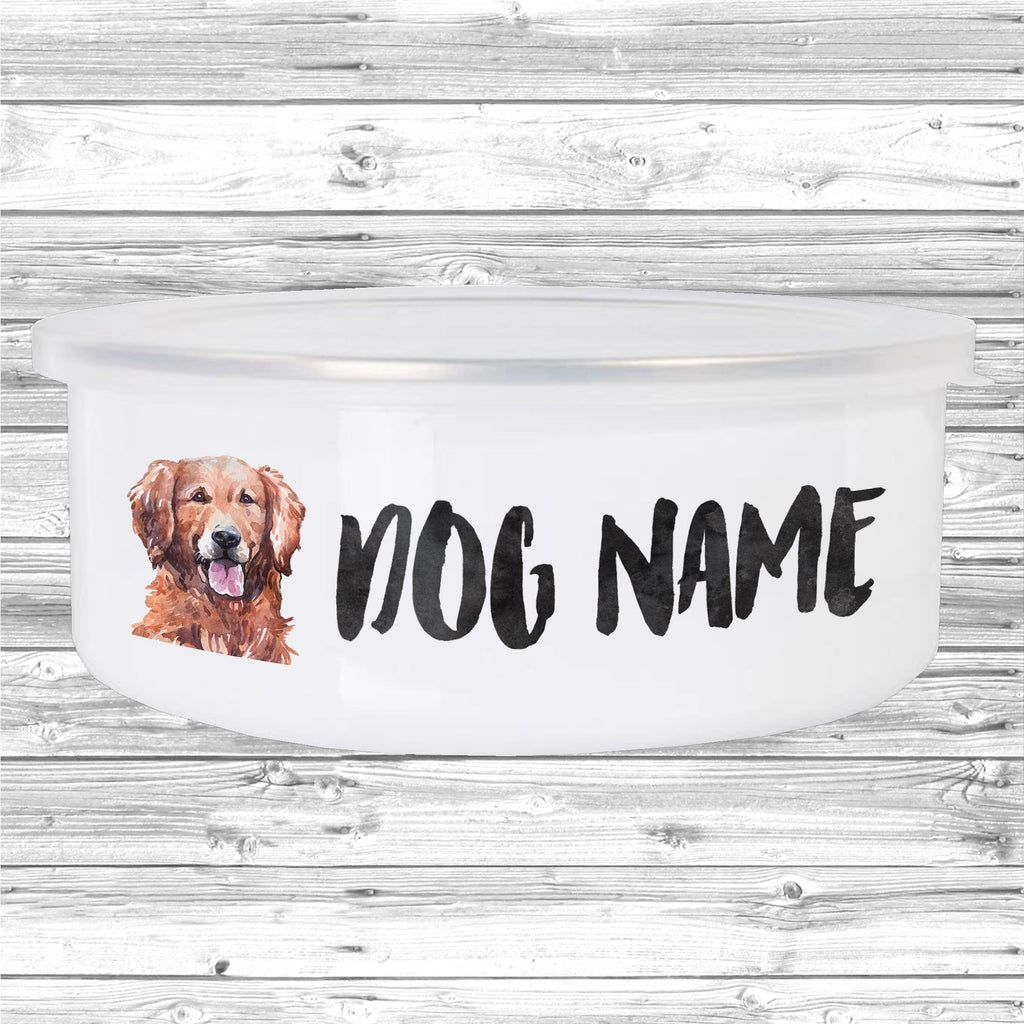 Get trendy with Personalised Watercolour Dog Bowl -  available at DizzyKitten. Grab yours for £16.49 today!