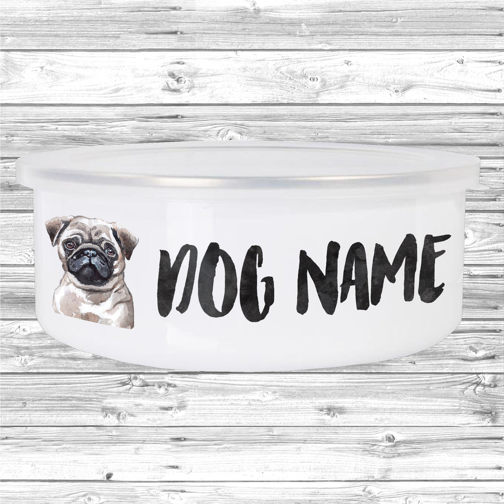 Get trendy with Personalised Watercolour Dog Bowl -  available at DizzyKitten. Grab yours for £16.99 today!