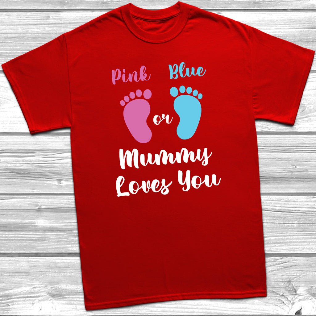 Get trendy with Pink Or Blue T-Shirt - T-Shirt available at DizzyKitten. Grab yours for £10.45 today!