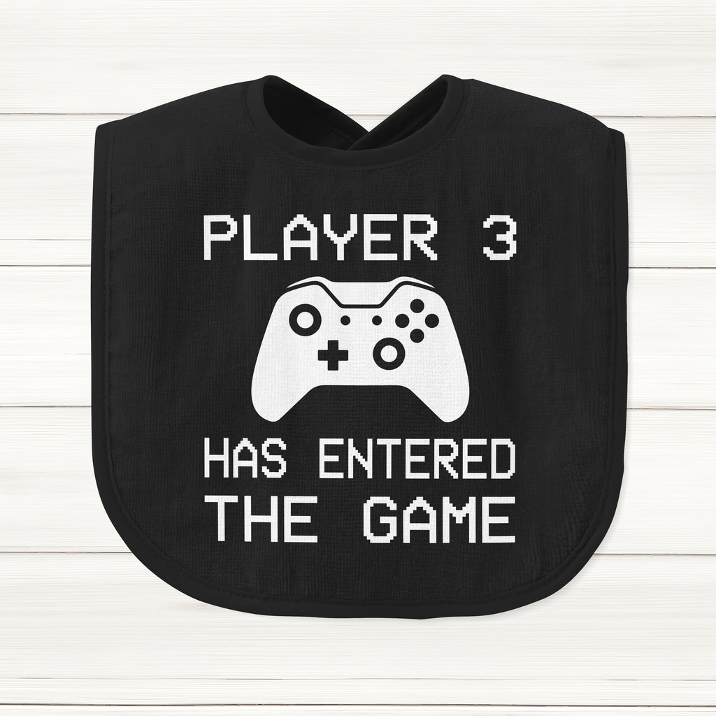 Get trendy with Player 3 Has Entered The Game Baby Bib - Baby Grow available at DizzyKitten. Grab yours for £5.99 today!
