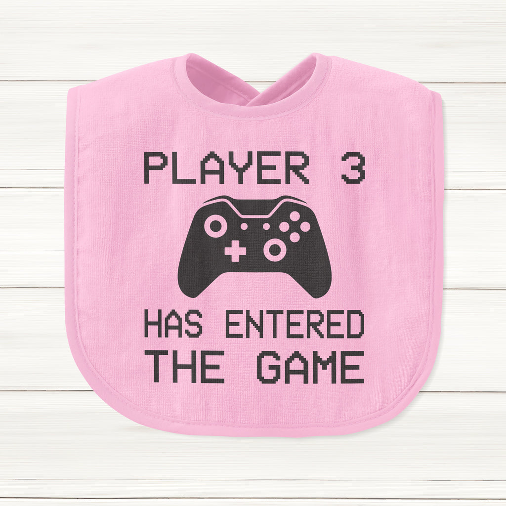 Get trendy with Player 3 Has Entered The Game Baby Bib - Baby Grow available at DizzyKitten. Grab yours for £5.99 today!