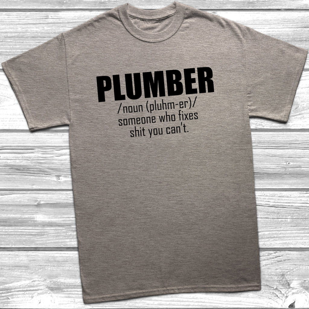Get trendy with Plumber Noun T-Shirt - T-Shirt available at DizzyKitten. Grab yours for £8.99 today!