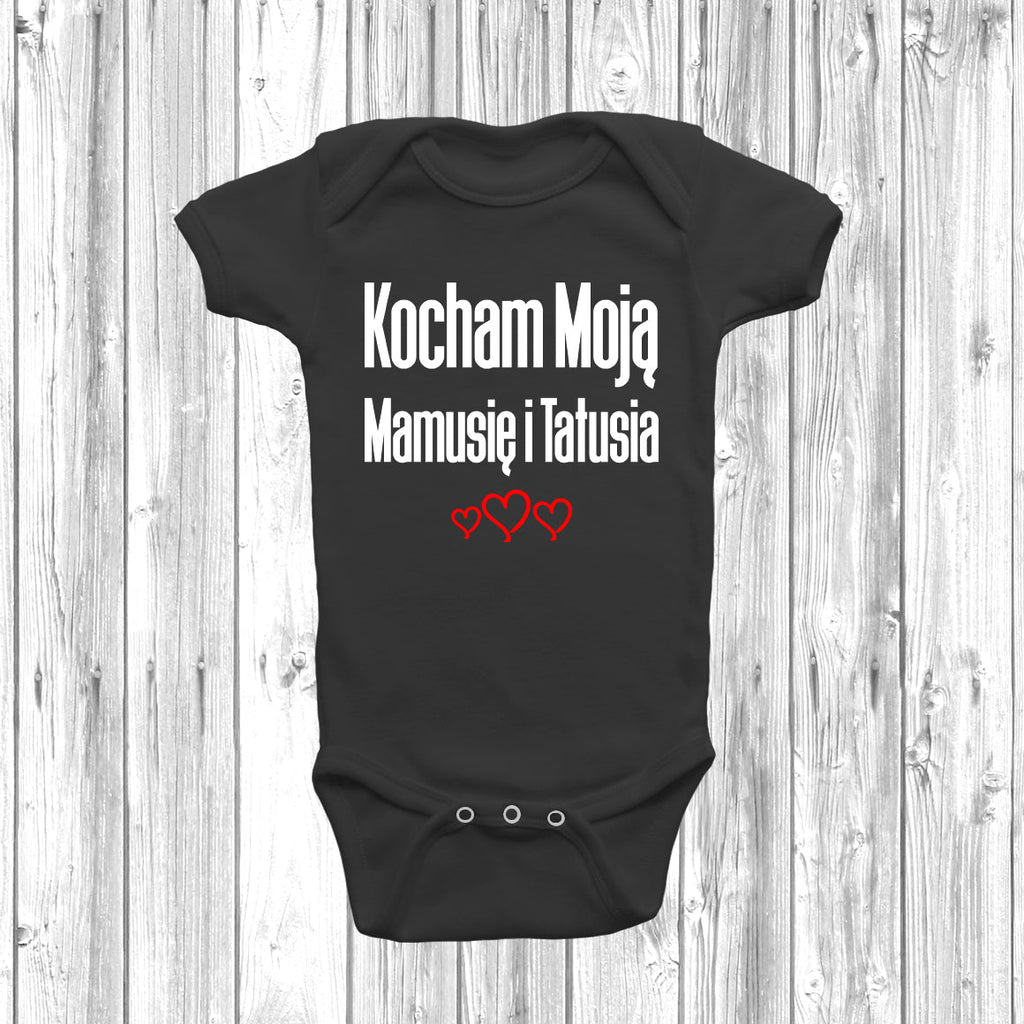 Kocham Moj Mamusi i Tatusia Baby Grow Only 7.99 at DizzyKitten