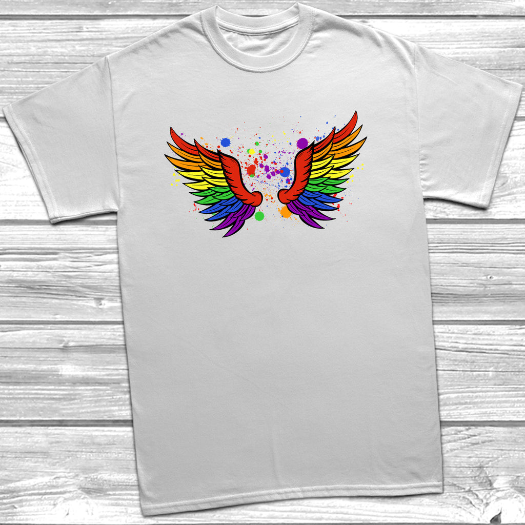 Get trendy with Pride Wings T-Shirt - T-Shirt available at DizzyKitten. Grab yours for £11.95 today!