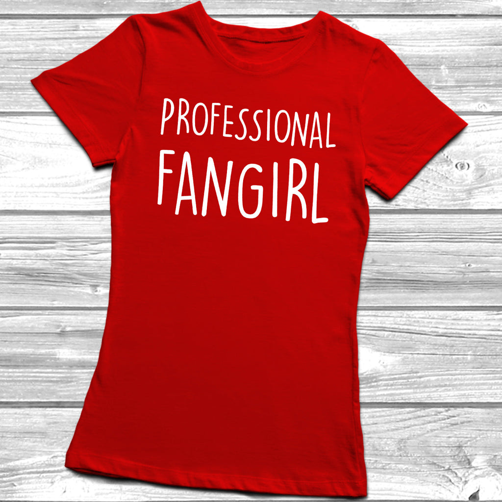 Get trendy with Professional Fangirl T-Shirt - T-Shirt available at DizzyKitten. Grab yours for £7.85 today!