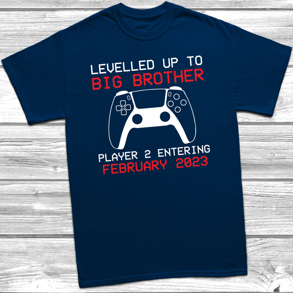 Get trendy with PS Levelled Up To Big Brother T-Shirt -  available at DizzyKitten. Grab yours for £10.45 today!