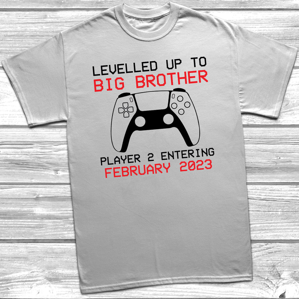 Get trendy with PS Levelled Up To Big Brother T-Shirt -  available at DizzyKitten. Grab yours for £10.45 today!