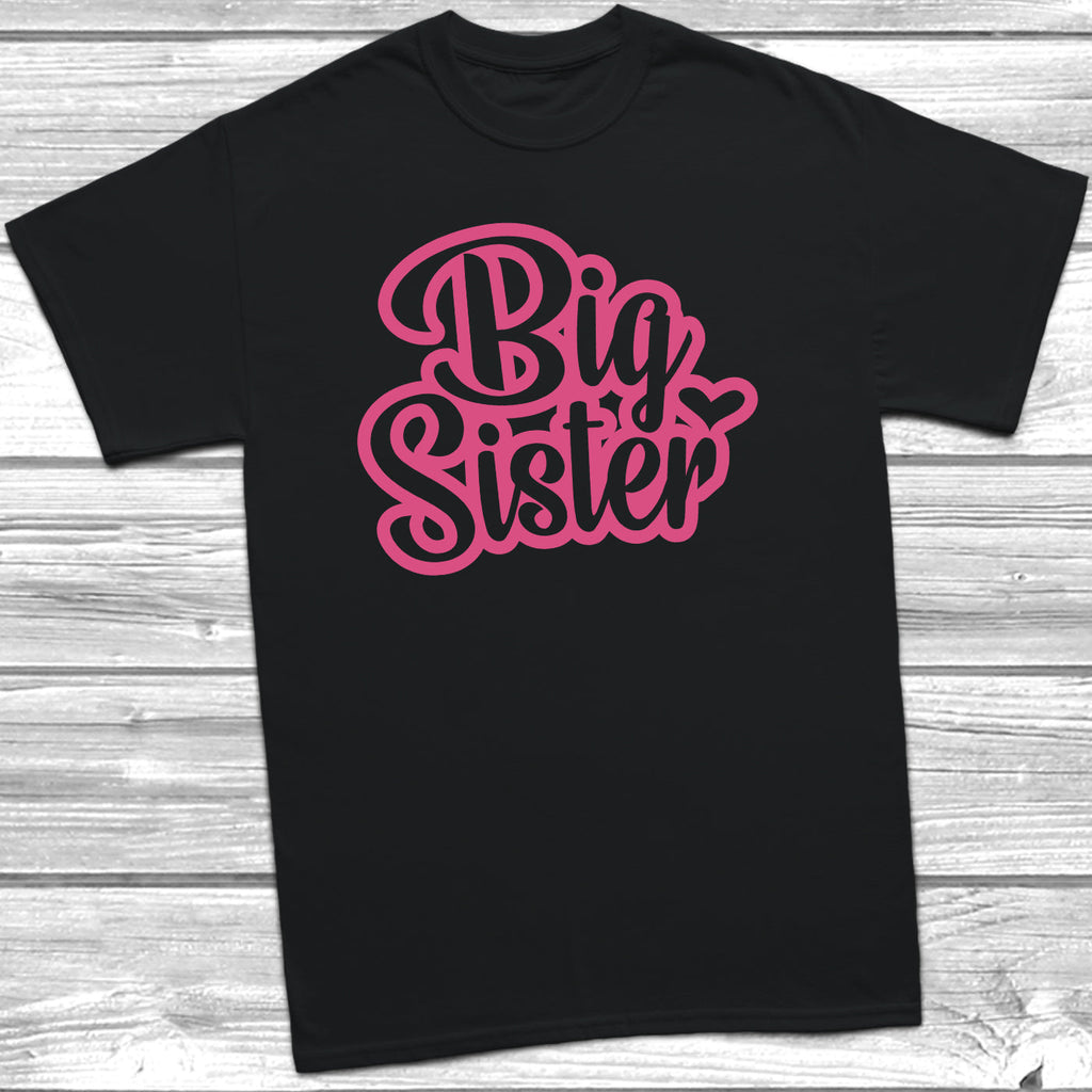 Get trendy with Retro Big Sister Little Sister T-Shirt Baby Grow Set -  available at DizzyKitten. Grab yours for £8.45 today!