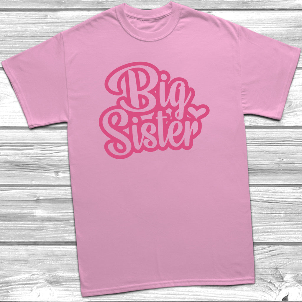 Get trendy with Retro Big Sister Little Sister T-Shirt Baby Grow Set -  available at DizzyKitten. Grab yours for £8.45 today!