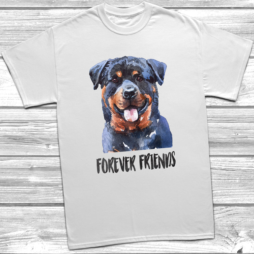 Get trendy with Rottweiler Forever Friends T-Shirt - T-Shirt available at DizzyKitten. Grab yours for £11.95 today!