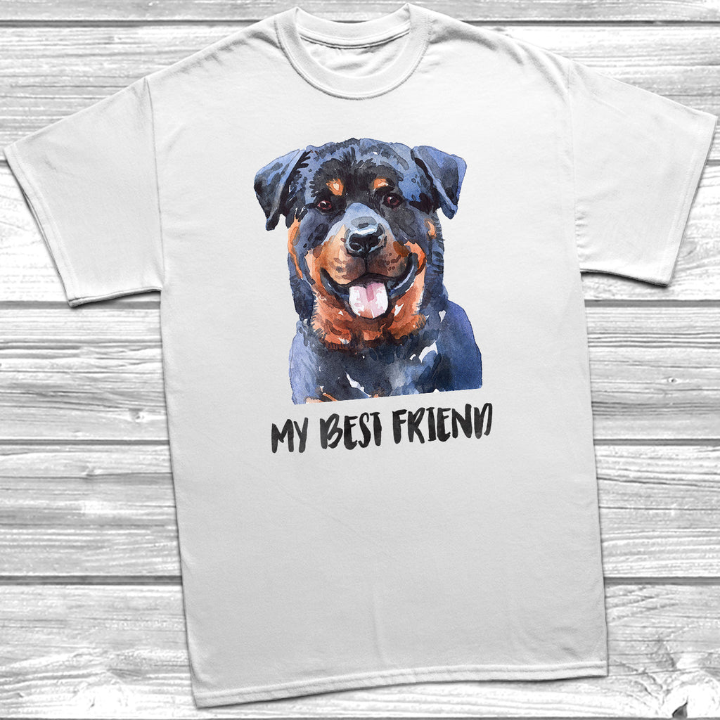 Get trendy with My Best Friend Rottweiler T-Shirt - T-Shirt available at DizzyKitten. Grab yours for £11.95 today!