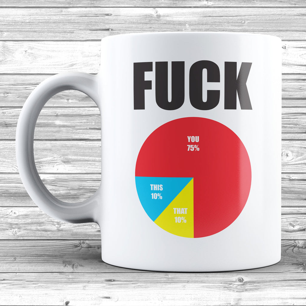 Get trendy with Rude Pie Chart Mug - Mug available at DizzyKitten. Grab yours for £7.99 today!