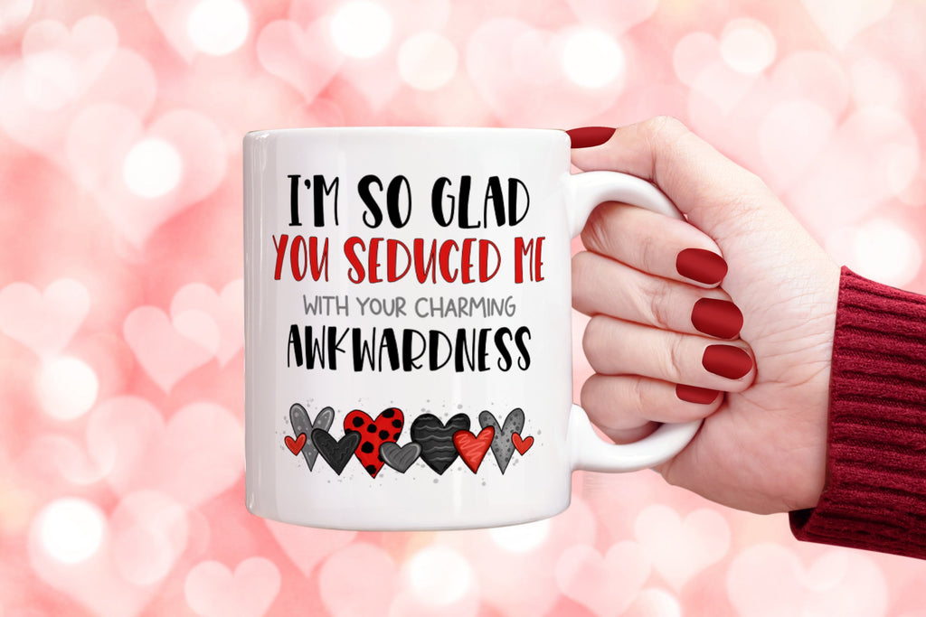 Get trendy with Seduced Me With Your Charming Awkwardness Mug - Mug available at DizzyKitten. Grab yours for £9.49 today!