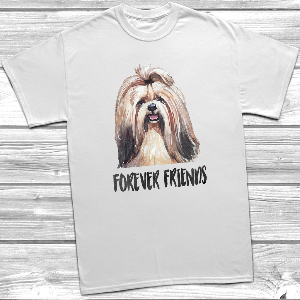 Get trendy with Shih Tzu Forever Friends T-Shirt - T-Shirt available at DizzyKitten. Grab yours for £12.45 today!