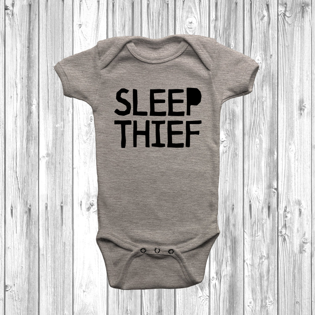 Get trendy with Sleep Thief Baby Grow - Baby Grow available at DizzyKitten. Grab yours for £9.45 today!