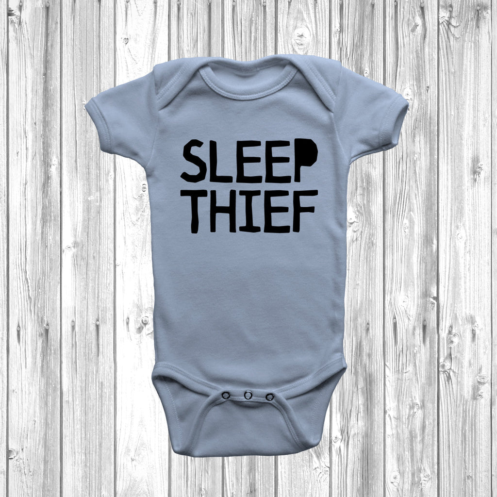 Get trendy with Sleep Thief Baby Grow - Baby Grow available at DizzyKitten. Grab yours for £9.45 today!