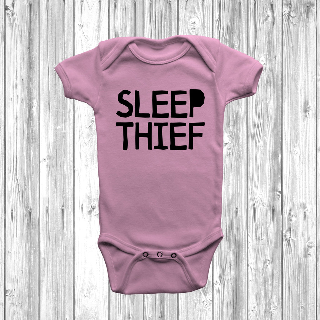 Get trendy with Sleep Thief Baby Grow - Baby Grow available at DizzyKitten. Grab yours for £9.45 today!