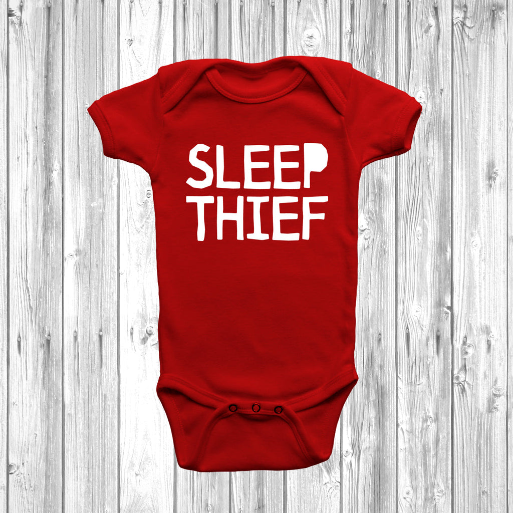 Get trendy with Sleep Thief Baby Grow - Baby Grow available at DizzyKitten. Grab yours for £8.95 today!
