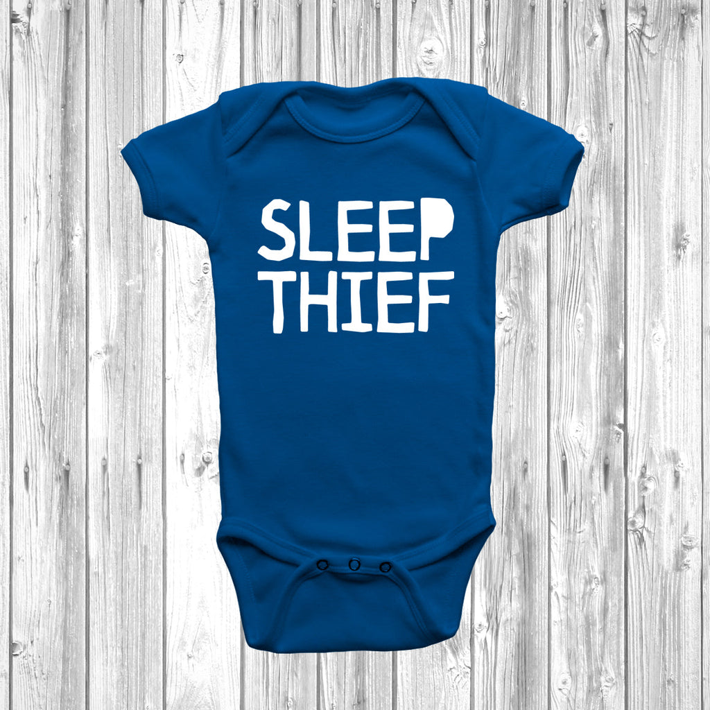Get trendy with Sleep Thief Baby Grow - Baby Grow available at DizzyKitten. Grab yours for £9.45 today!