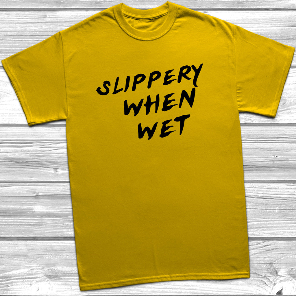 Slippery When Wet T-Shirt - DizzyKitten