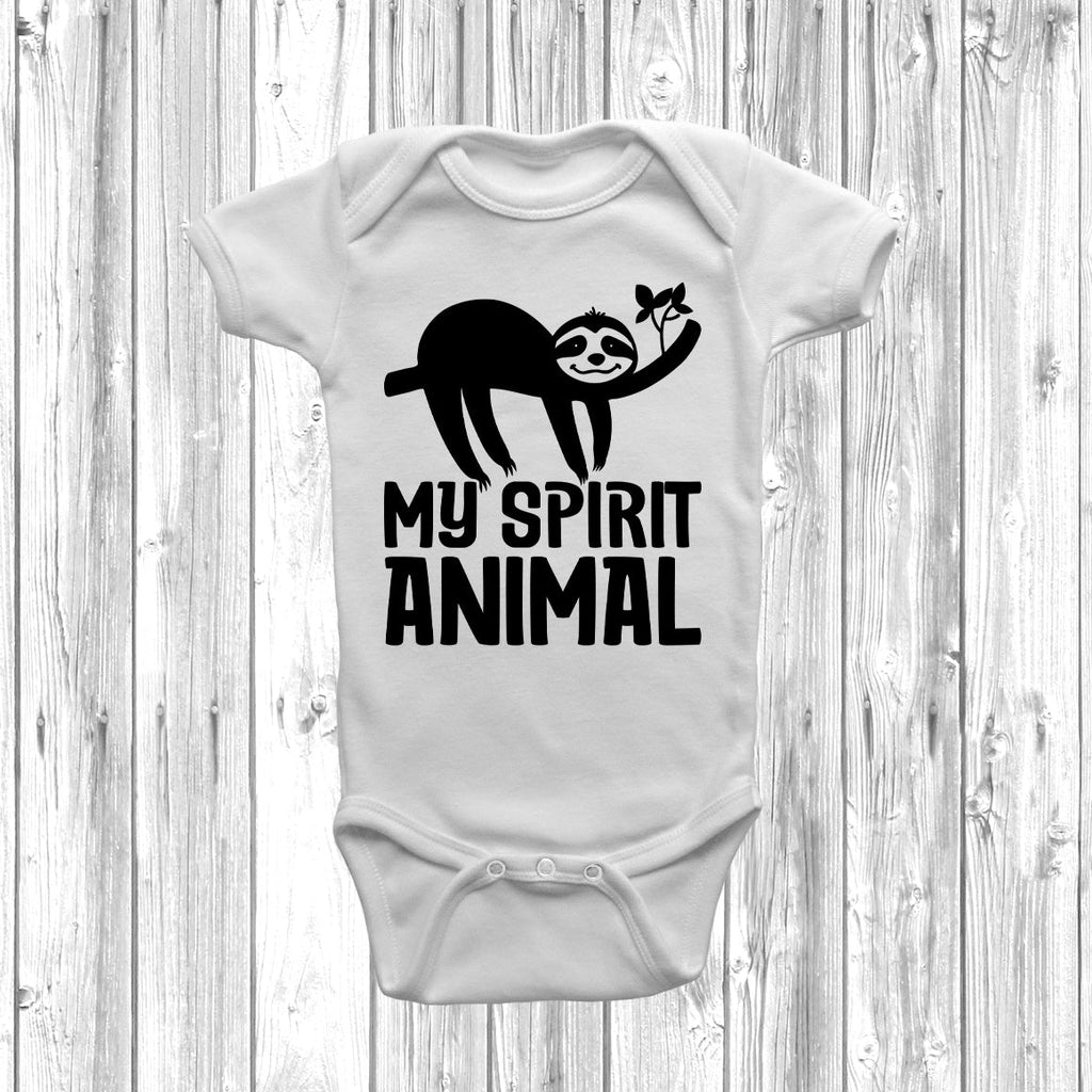 Get trendy with My Spirit Animal Baby Grow - Baby Grow available at DizzyKitten. Grab yours for £8.49 today!