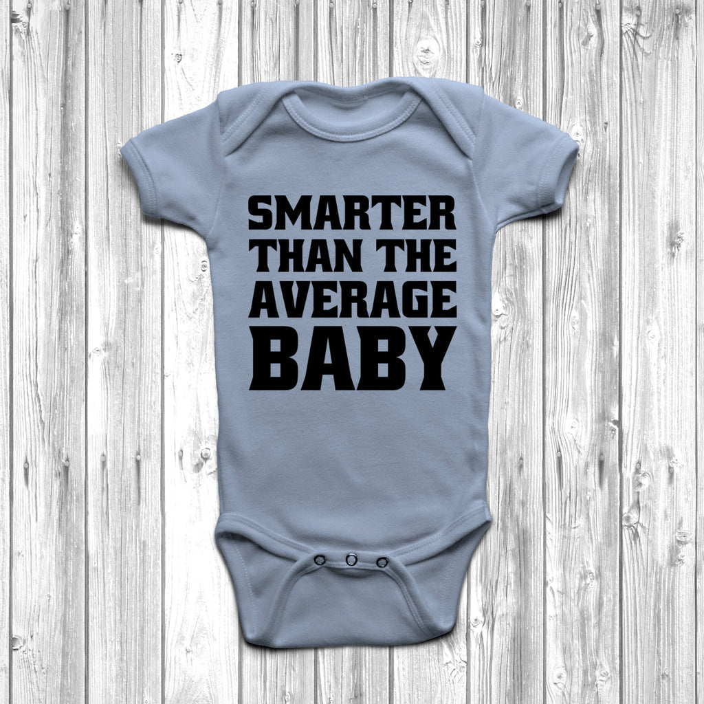 Get trendy with Smarter Than The Average Baby Baby Grow - Baby Grow available at DizzyKitten. Grab yours for £8.45 today!