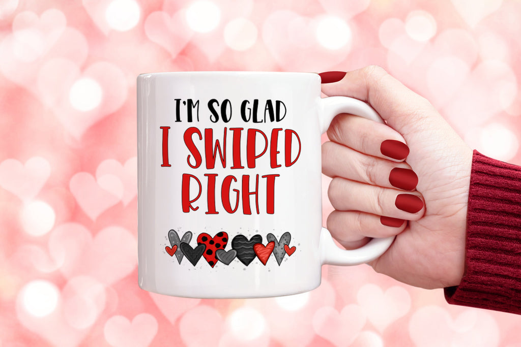 Get trendy with So Glad I Swiped Right Mug - Mug available at DizzyKitten. Grab yours for £8.99 today!