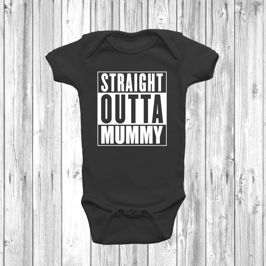Get trendy with Straight Outta Mummy Baby Grow - Baby Grow available at DizzyKitten. Grab yours for £7.95 today!