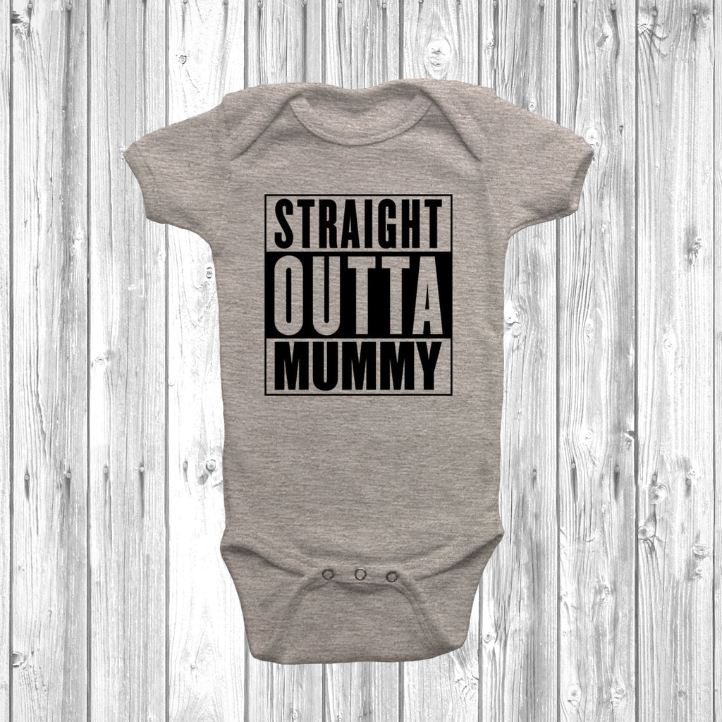 Get trendy with Straight Outta Mummy Baby Grow - Baby Grow available at DizzyKitten. Grab yours for £7.95 today!