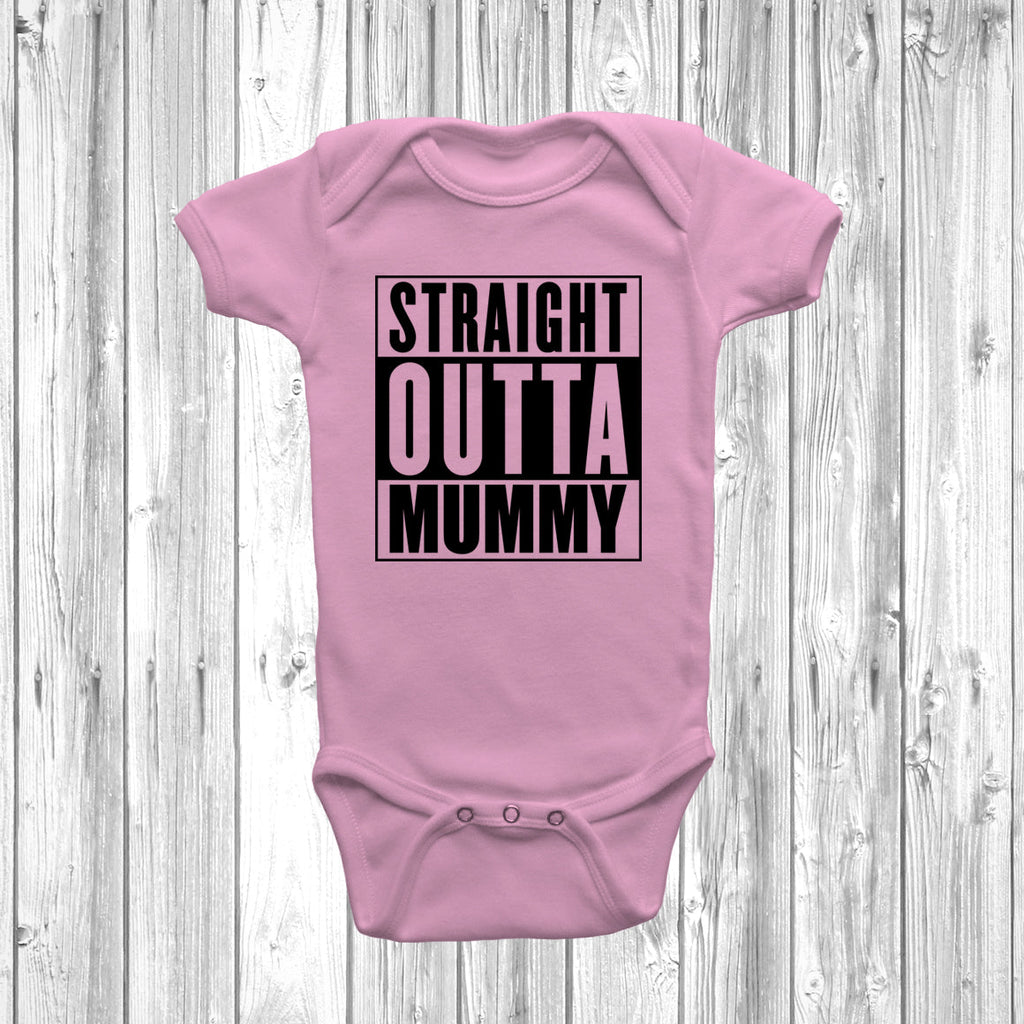 Get trendy with Straight Outta Mummy Baby Grow - Baby Grow available at DizzyKitten. Grab yours for £8.45 today!