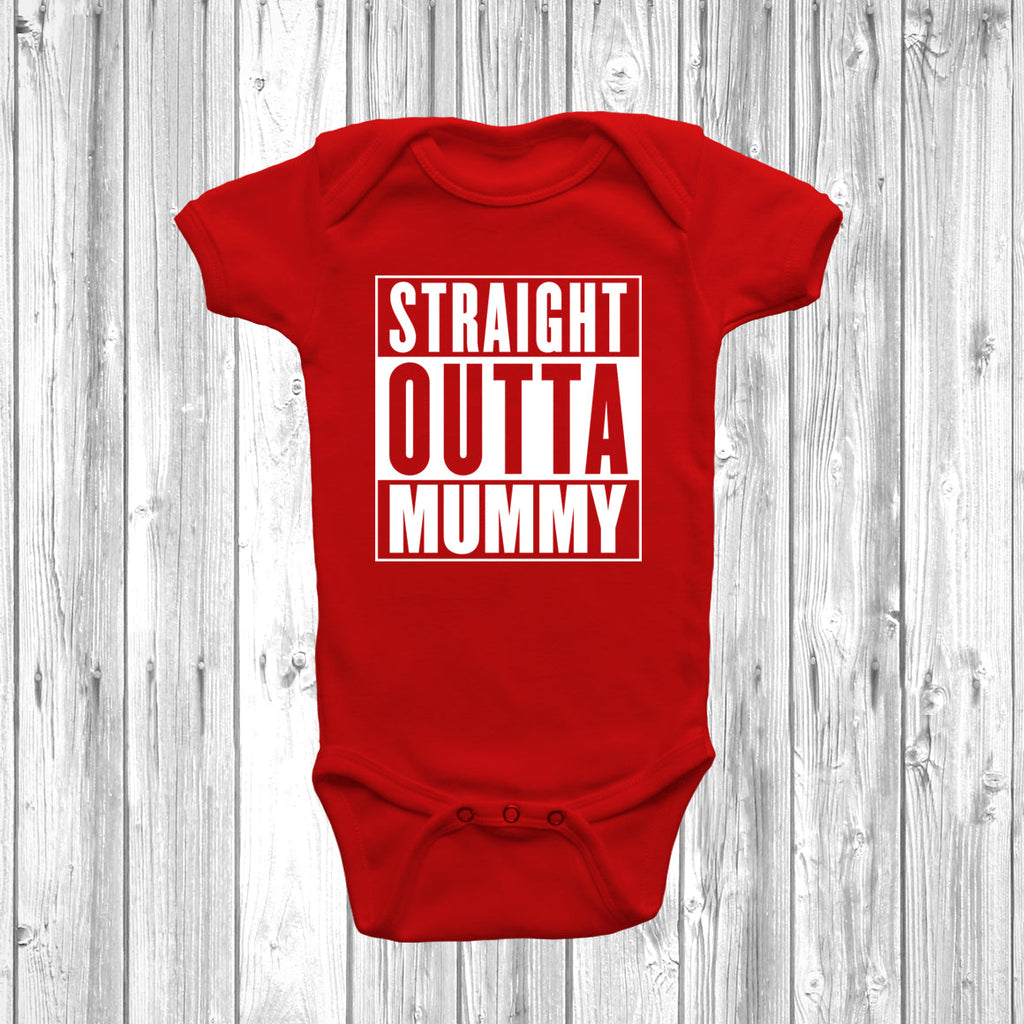 Get trendy with Straight Outta Mummy Baby Grow - Baby Grow available at DizzyKitten. Grab yours for £8.45 today!