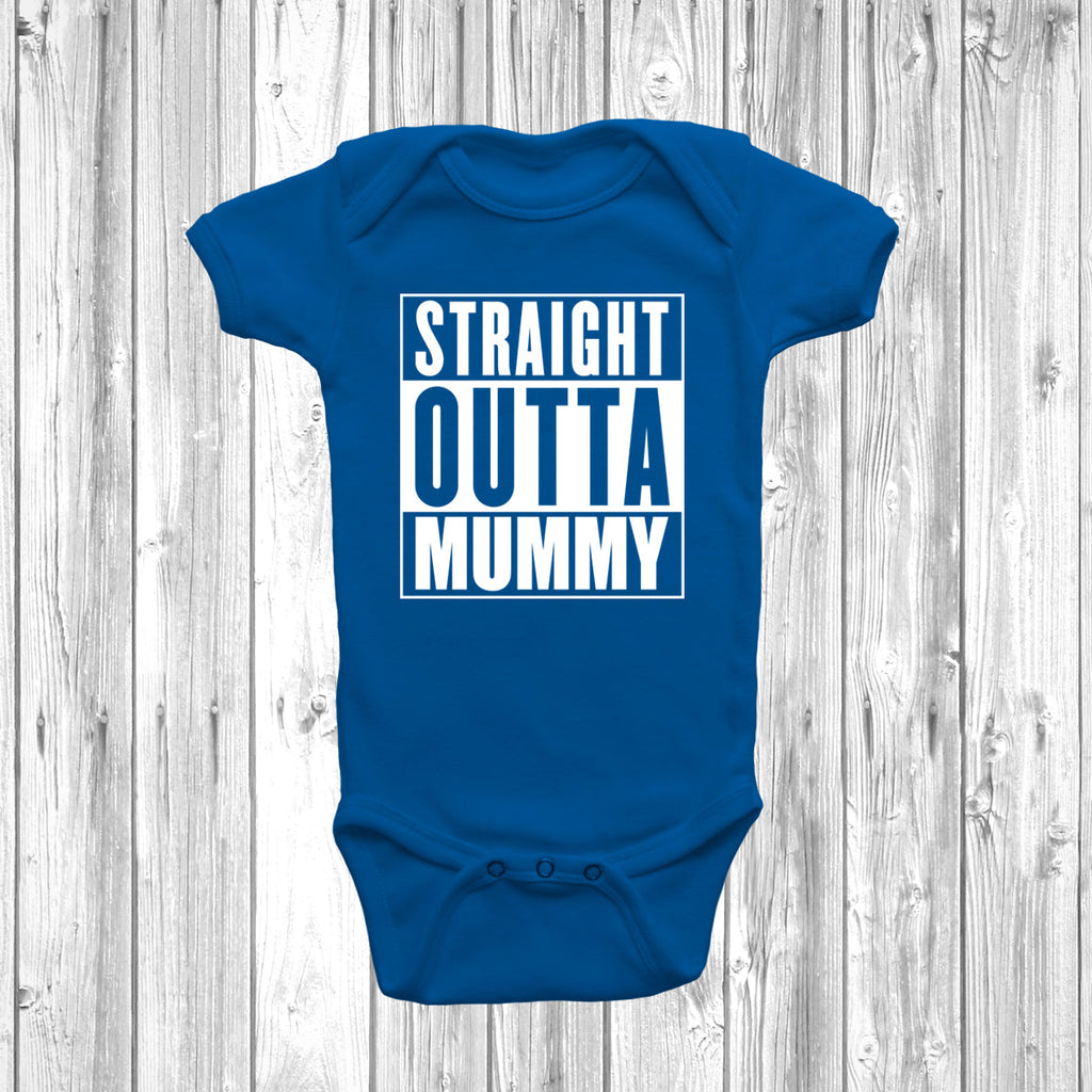 Get trendy with Straight Outta Mummy Baby Grow - Baby Grow available at DizzyKitten. Grab yours for £8.45 today!