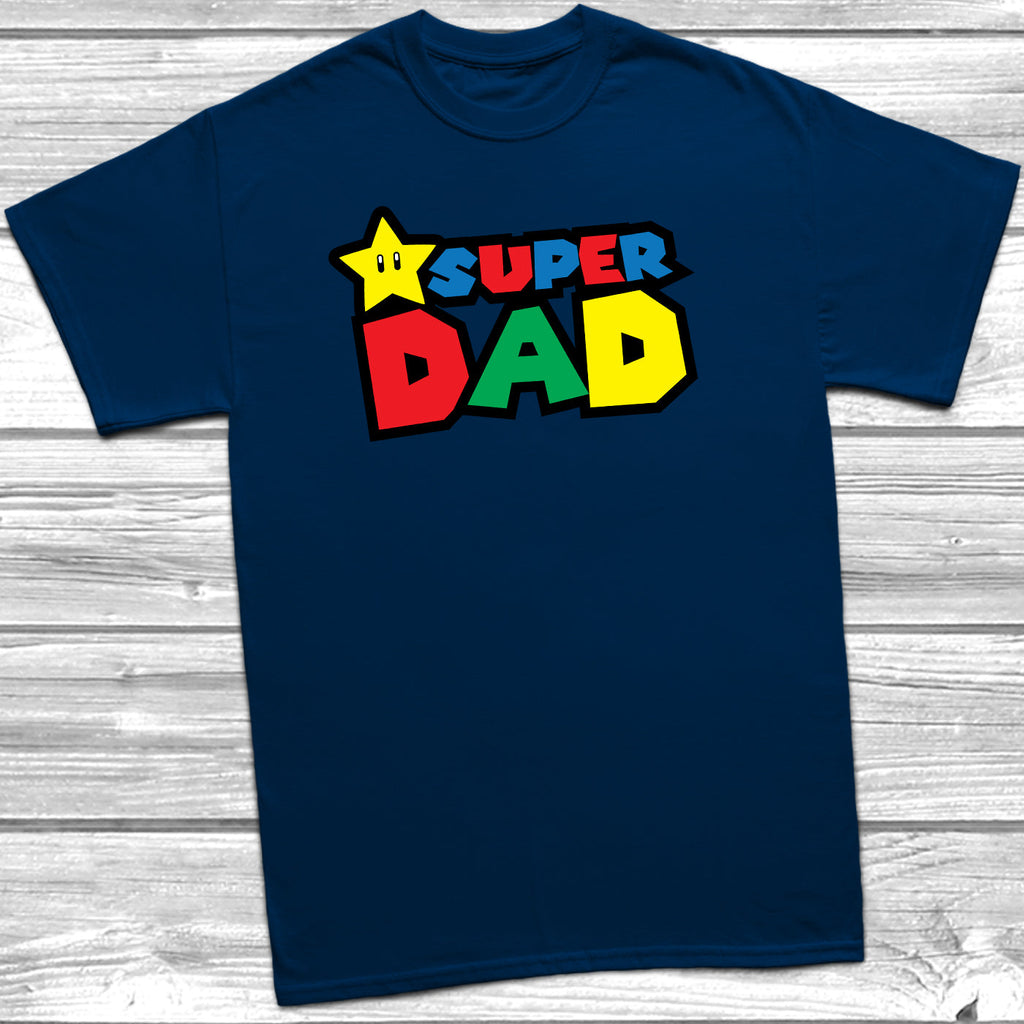 Get trendy with Super Dad Mario T-Shirt - T-Shirt available at DizzyKitten. Grab yours for £9.99 today!