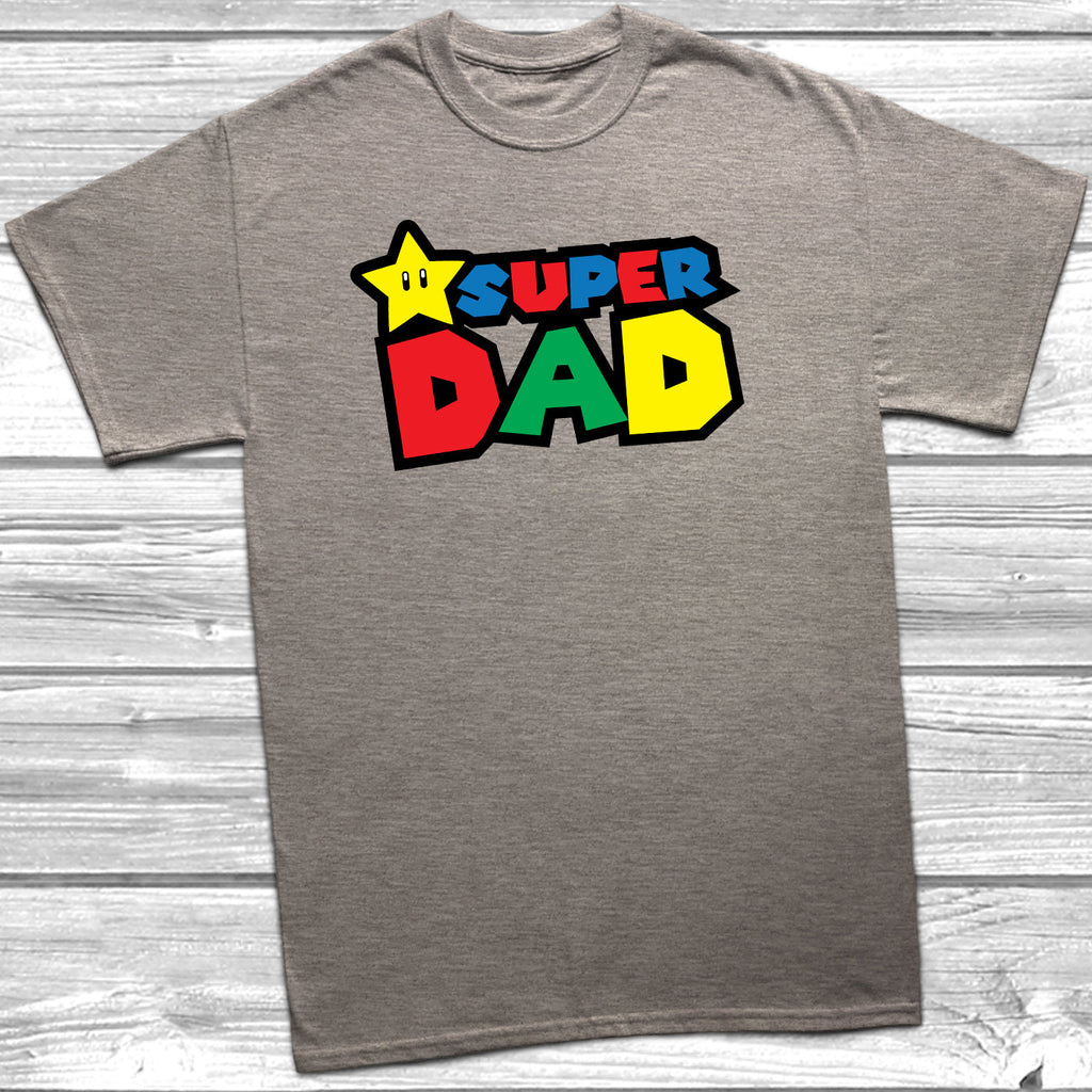 Get trendy with Super Dad Mario T-Shirt - T-Shirt available at DizzyKitten. Grab yours for £10.49 today!