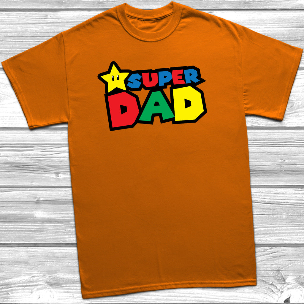 Get trendy with Super Dad Mario T-Shirt - T-Shirt available at DizzyKitten. Grab yours for £9.99 today!