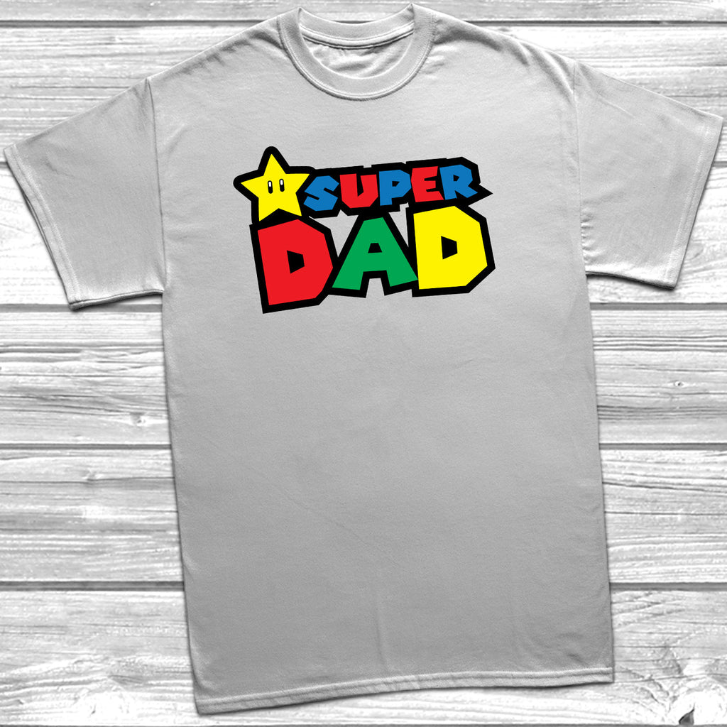 Get trendy with Super Dad Mario T-Shirt - T-Shirt available at DizzyKitten. Grab yours for £10.49 today!