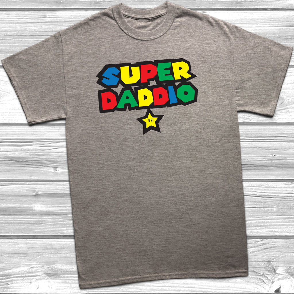 Get trendy with Super Daddio Mario T-Shirt - T-Shirt available at DizzyKitten. Grab yours for £10.49 today!