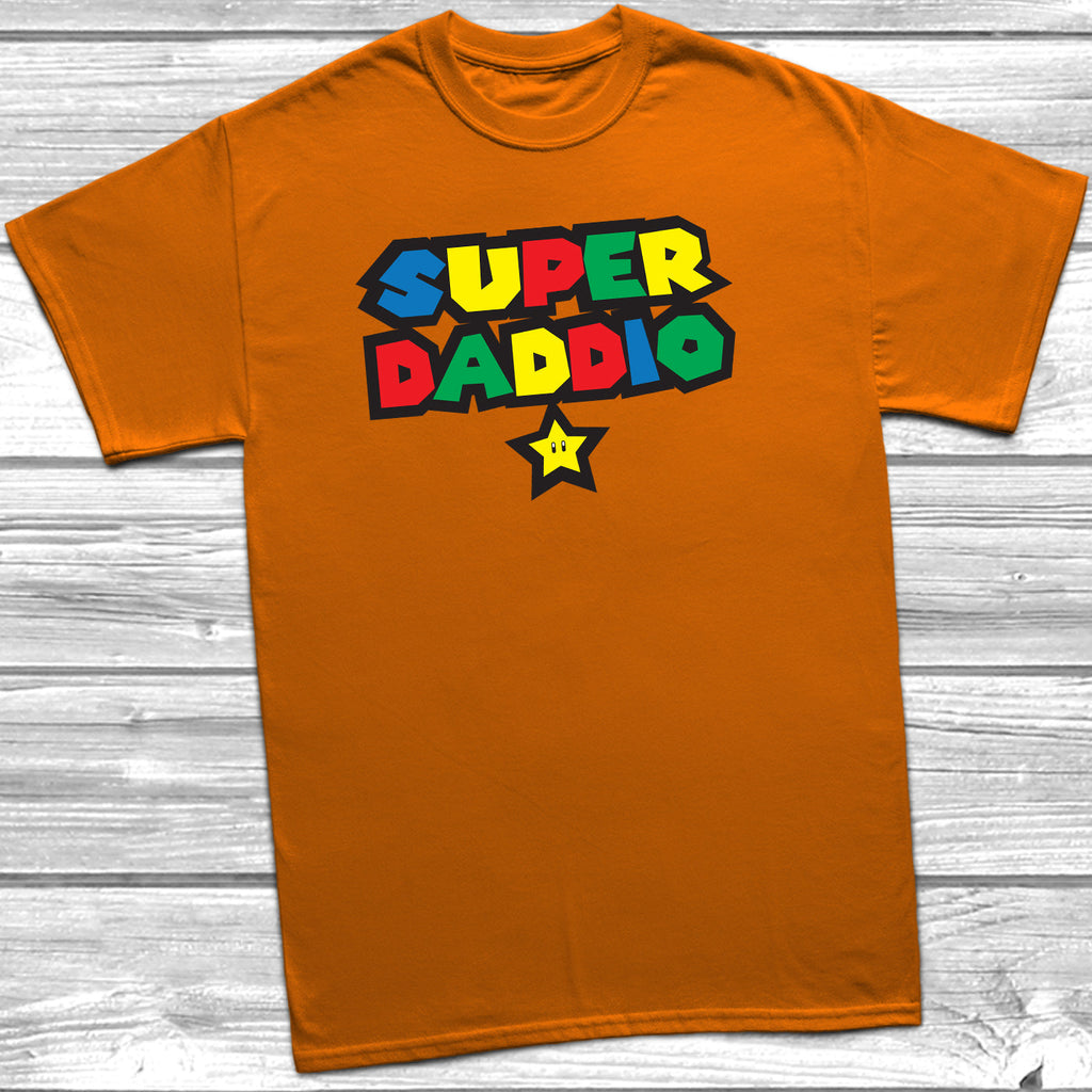 Get trendy with Super Daddio Mario T-Shirt - T-Shirt available at DizzyKitten. Grab yours for £10.49 today!