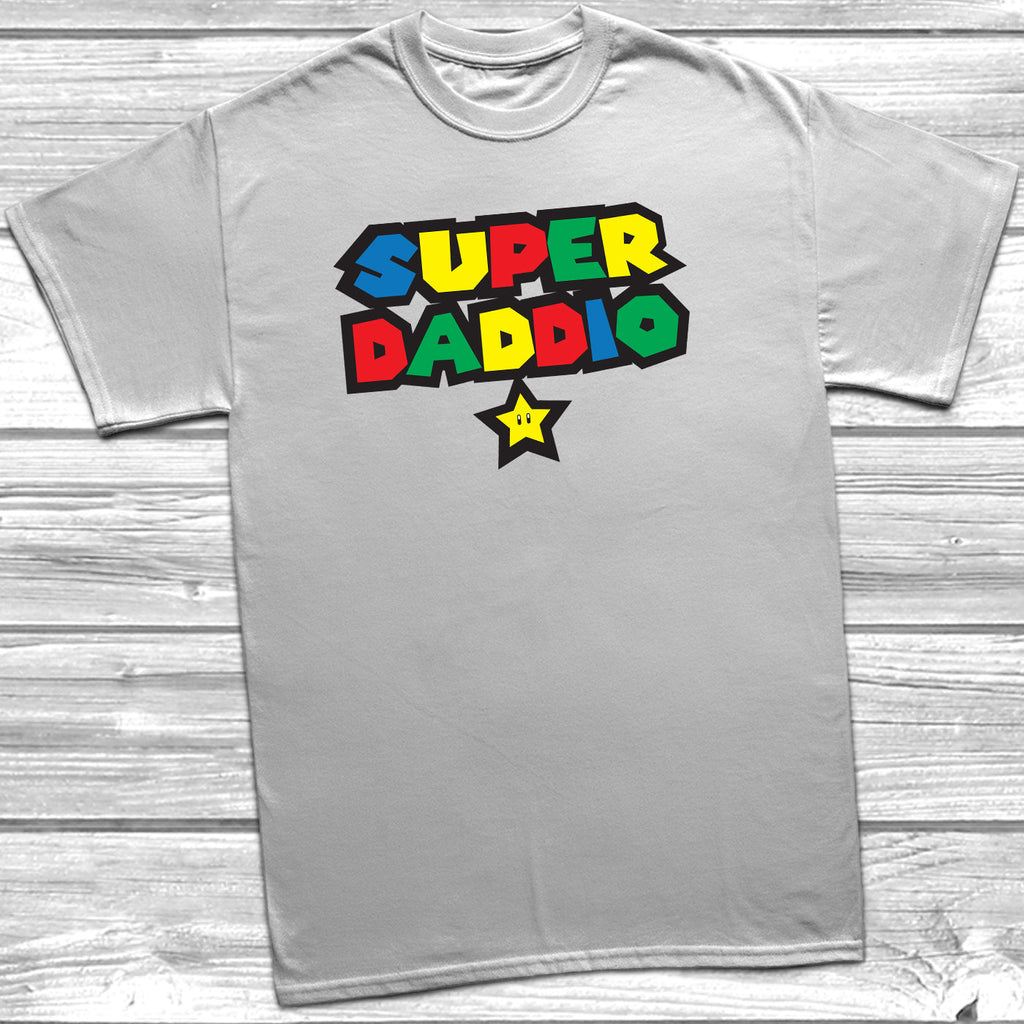 Get trendy with Super Daddio Mario T-Shirt - T-Shirt available at DizzyKitten. Grab yours for £10.49 today!