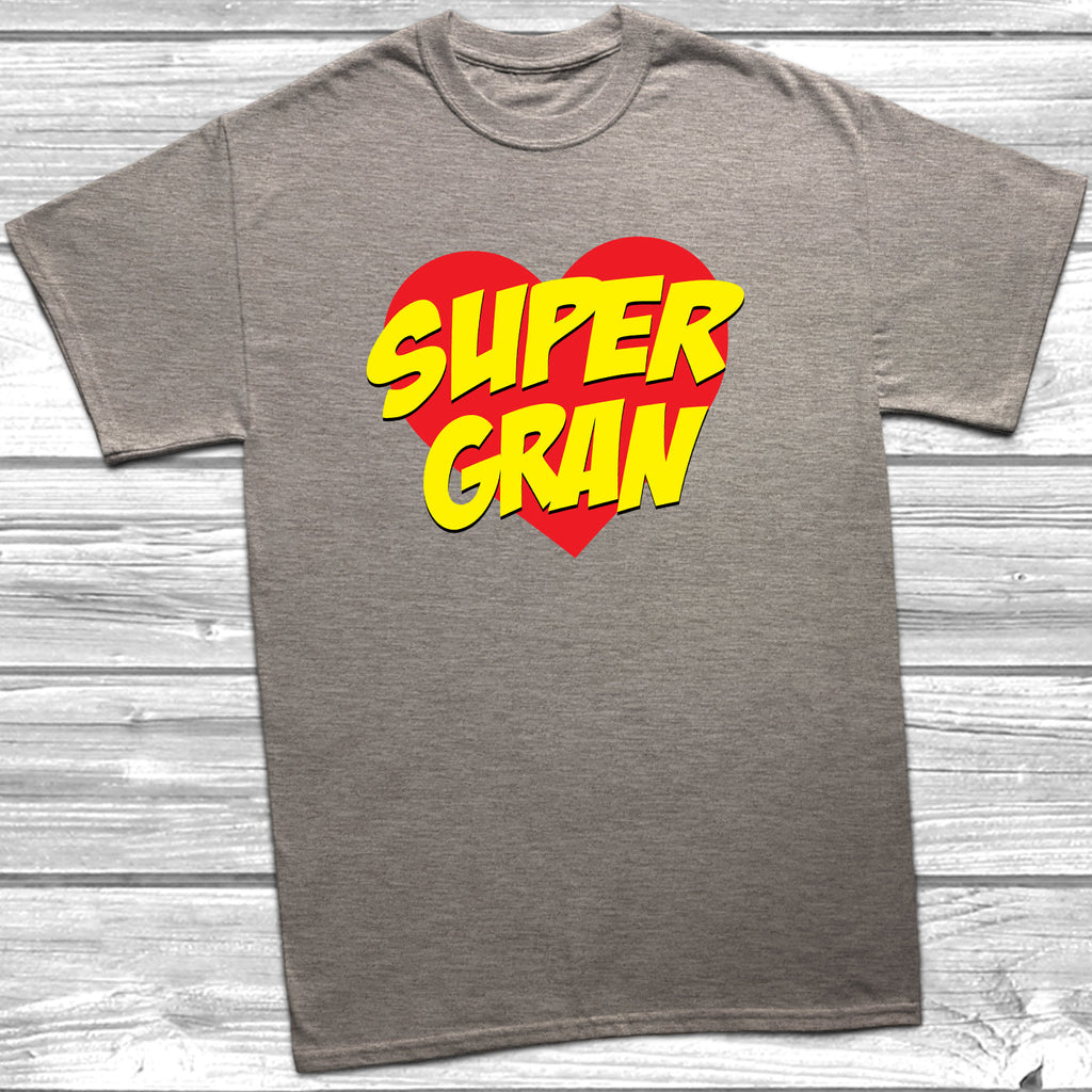 Get trendy with Supergran T-Shirt - T-Shirt available at DizzyKitten. Grab yours for £8.99 today!