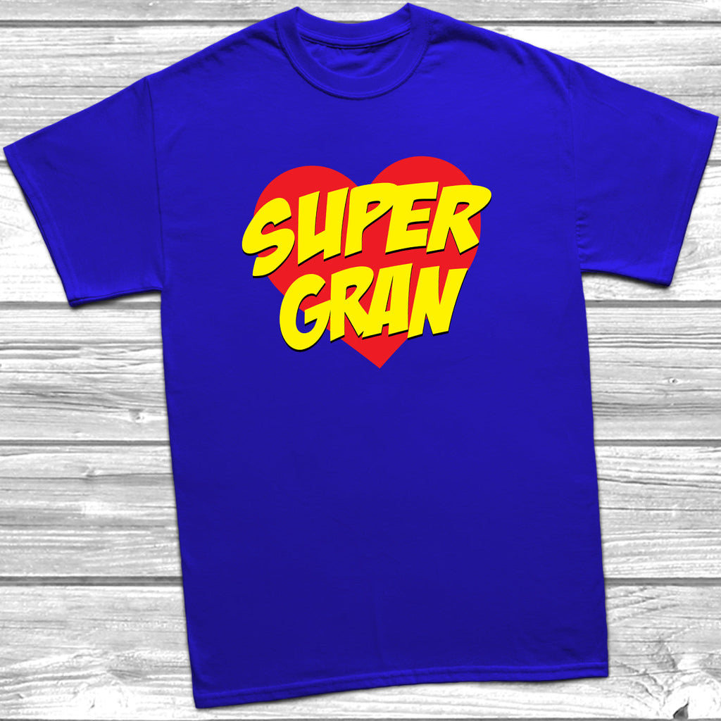 Get trendy with Supergran T-Shirt - T-Shirt available at DizzyKitten. Grab yours for £8.99 today!