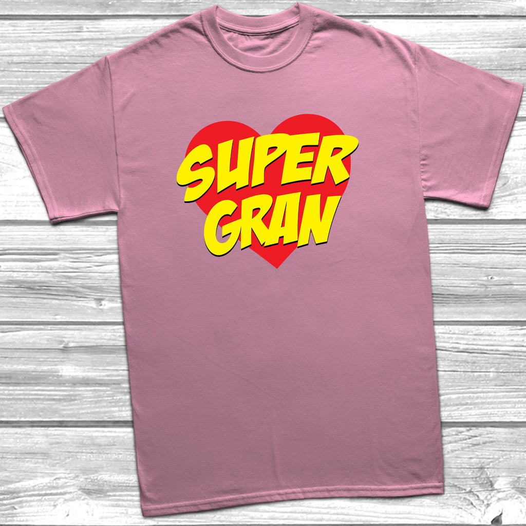 Get trendy with Supergran T-Shirt - T-Shirt available at DizzyKitten. Grab yours for £8.99 today!