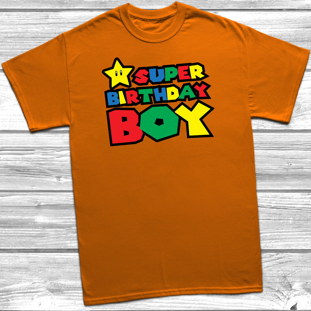 Get trendy with Super Birthday Boy T-Shirt - T-Shirt available at DizzyKitten. Grab yours for £10.49 today!