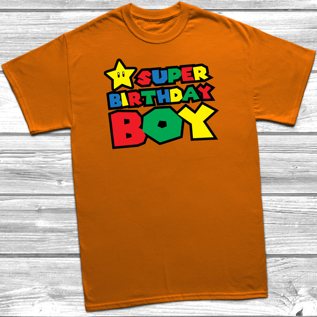 Get trendy with Super Birthday Boy T-Shirt - T-Shirt available at DizzyKitten. Grab yours for £9.99 today!