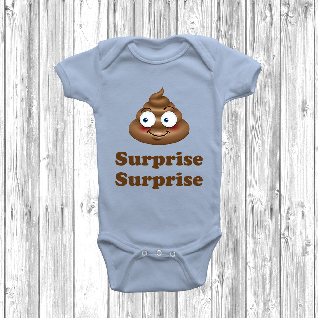 Get trendy with Surprise Surprise Baby Grow - Baby Grow available at DizzyKitten. Grab yours for £8.99 today!